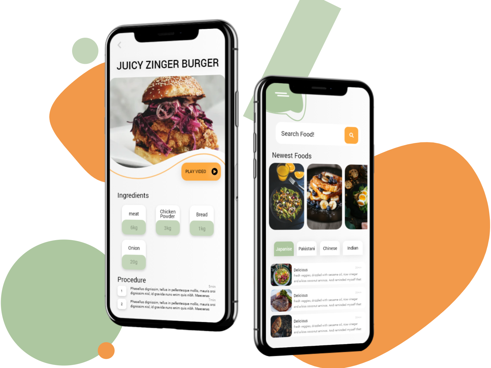 Food App UI by Sami Tariq on Dribbble