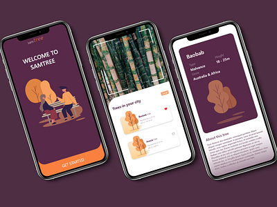 Samtree - UI android app android app design gradient graphic graphic design ios treeui ui ui ux ui design uidesign uiux ux ux ui ux design uxdesign uxui