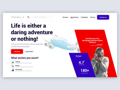 Travel Agency Web UI design homepage homepage design homepagedesign landing page design landingpage nature travel travel agency travel blog travel guide travel website traveling trip planner ui ui ux uiux ux vocation website design