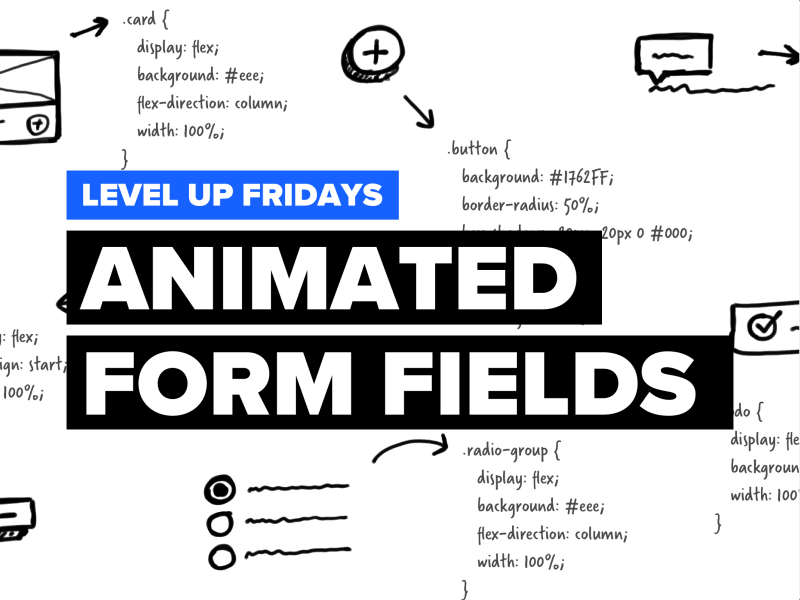Learn to make your UI delightful with animated form fields css development tutorial html javascript vanilla js web animation