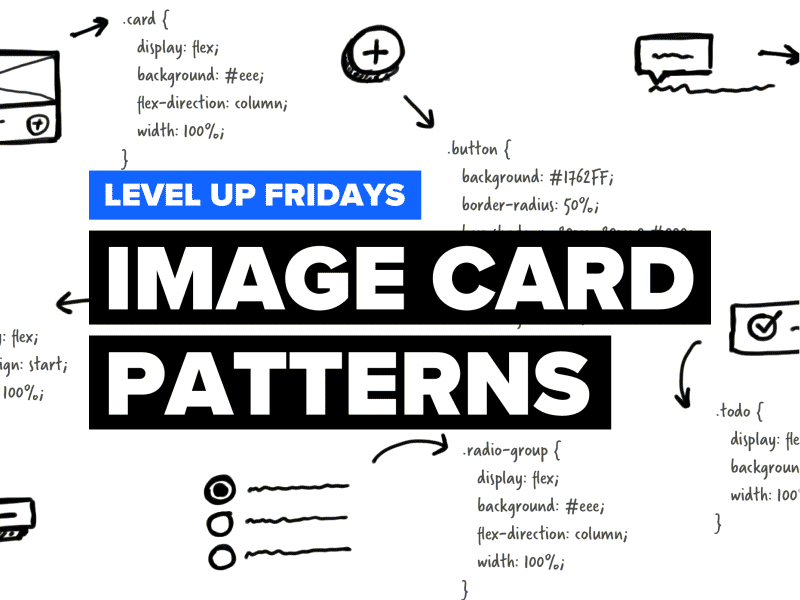 Ep 3: Learn to make art-directed image card patterns css html learn to code level up fridays tutorial