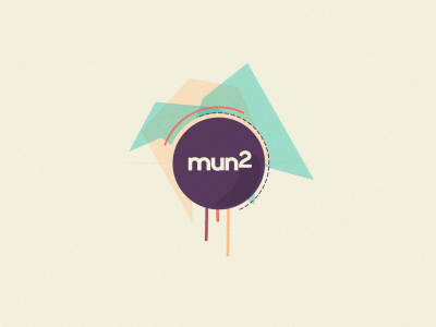 Mun 2 Logo Animation 2d ae after effects animation attachment ball bounce flat layers logo shapes