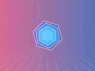 Exp 01 after effects animation glow loop retro shape square triangle
