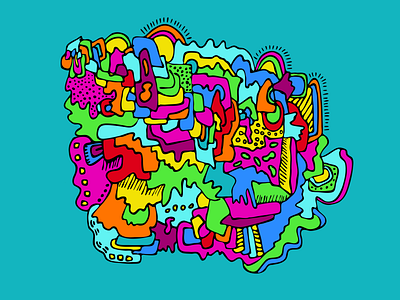 Unidentified Mountain Top adobe capture colorful doodle drawing illustraion illustrator sketchbook