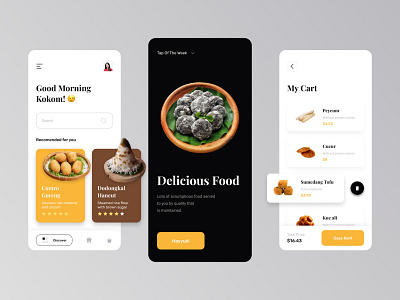 Nyaneut - MahFood Mobile App clean design food app mobile app mobile design mobile ui nyaneut app