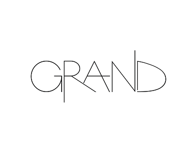 Grand brand brand design brand identity branding branding design logo logo design logodesign logotype print typeface typography