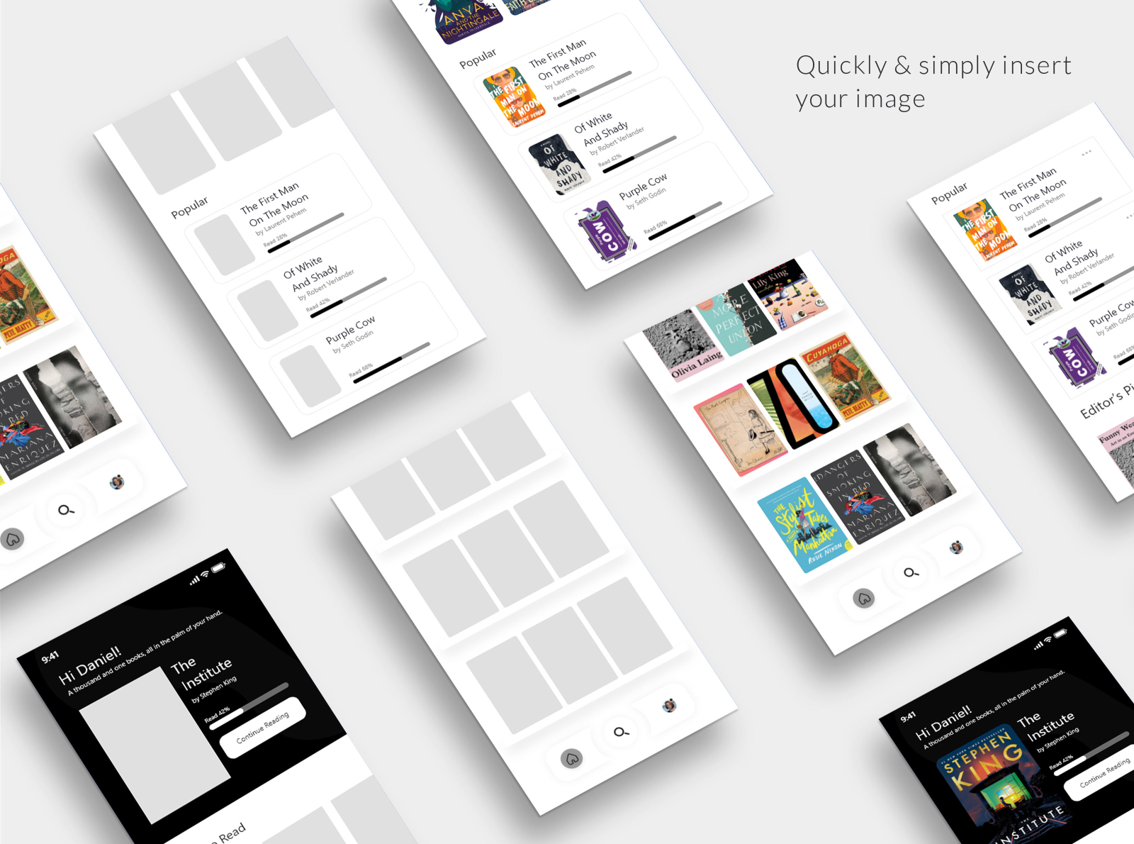 Different designs in mockup by Haseeb Qureshi on Dribbble