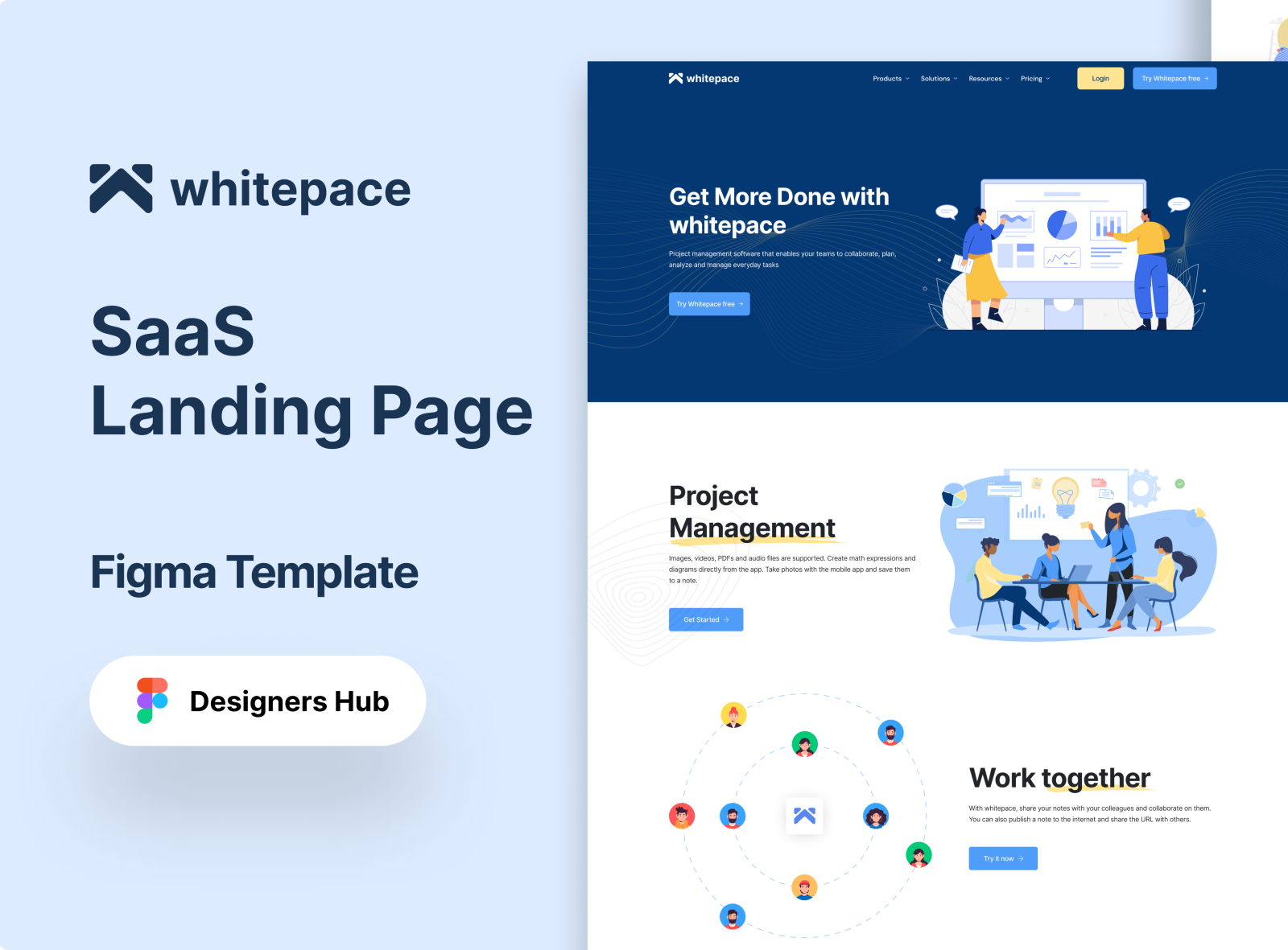 SaaS Landing Page by Haseeb Qureshi on Dribbble