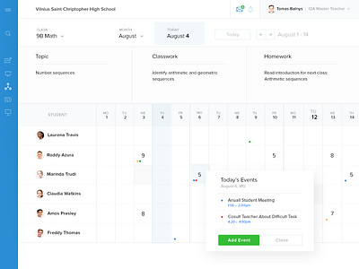 Eduka Calendar UI by WORKFLOW.SUPPLY on Dribbble