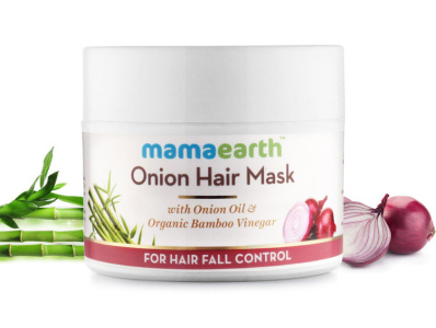 Mamaearth Onion Hair Mask For Hair Care. cosmetic hair care hair health makeup online purplle skin skincare