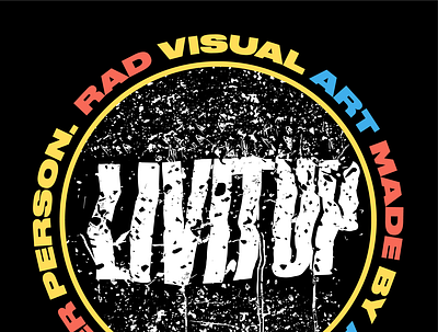 Livitup 2.0 Tricolor Logo with Messaging colors design diy effects multicolored typography