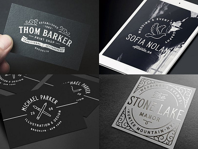 Business Card Design branding businesscard design illustration logo modern typography vector vintage