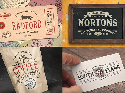 Vintage Brand Logo Design branding businesscard design logo modern typography vector vintage