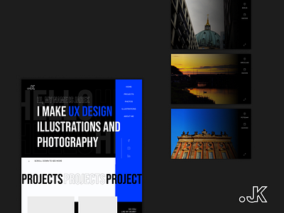 UX designer portfolio design logo minimal typography ux web