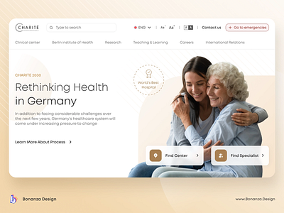 Health Institute Website Redesign 2023 design flat graphic design health interface minimal modern redesign typography ui ux website