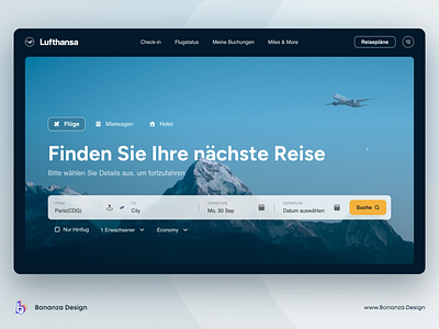 Flight booking website redesign app design desktop flat flight illustration minimal search typography ui ux vacation website