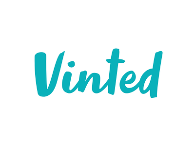 New Vinted! 80s brand brush human logo logotype mark sign simple stroke vinted