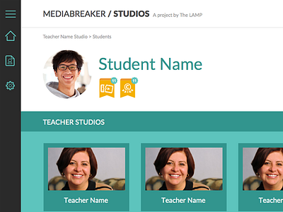 MediaBreaker Studios Student Profile with Badges