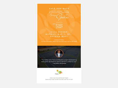 HJTEP Email Invite brand email save the date visual identity web design