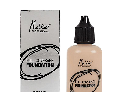 Full Coverage Foundation Packaging & Bottle design
