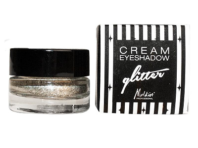 Cream Eyeshadow Glitter packaging blackandwhite cosmetics cream eyeshadow glitter lines makeup packaging retro