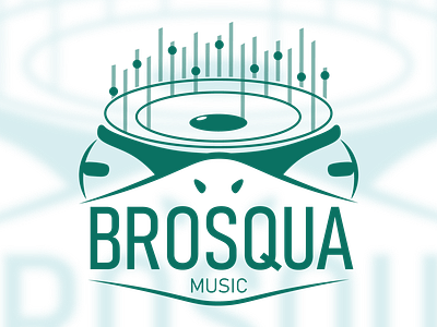 Freelance 2018 - Brosqua Logo artist logo dj frog green logo logodesign music producer