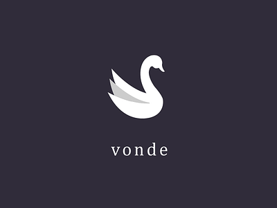 Vonde branding logo swan