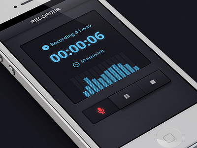 Transcribit Voice Recorder app audio record transcribe ui voice