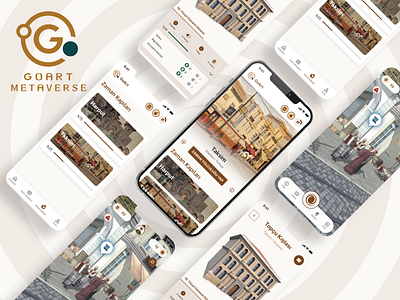 GoArt Metaverse App Design app application ar augmented reality goart metaverse mobile app ui user experience user interface ux