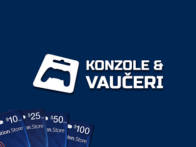 Consoles and Vouchers console gaming gift cards logo online store playstation5 sony vouchers website logo