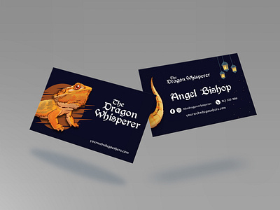 The Dragon Whisperer bearded dragon bussiness card lizard the dragon whisperer trainer