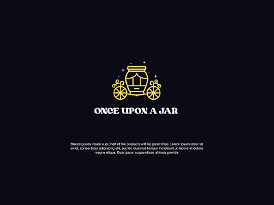 Once Upon A Jar baked goods bakery branding fairytale jar logo once upon a time