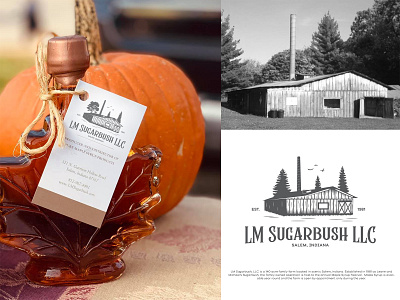 Sugarbush Maple Syrup brand identity branding cabin countryside design graydesign logo maple syrup retro vector woods