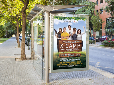 X-Camp Norway camp esport event games kids norway oslo poster design summer festival