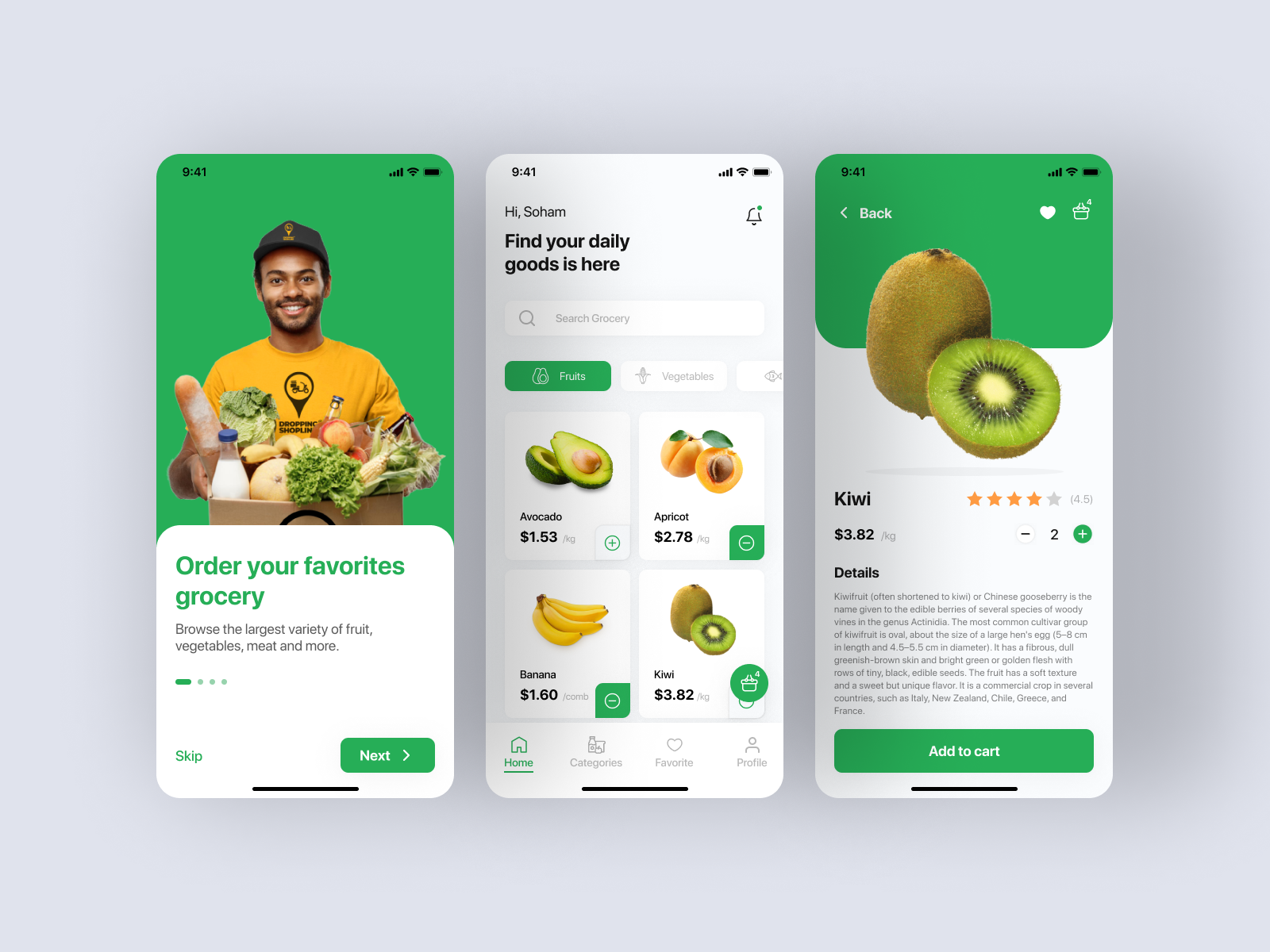 Grocery Mobile App by Mochammad Fathurrohman on Dribbble