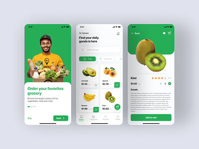 Grocery Mobile App grocery mobile app mobile ui ui vegetable