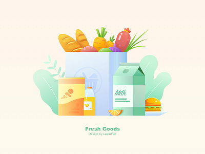 Fresh Goods 商品 drawing goods illustration