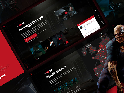 Propagation VR Webdesign - a VR game website game gamedesign ui webdesign