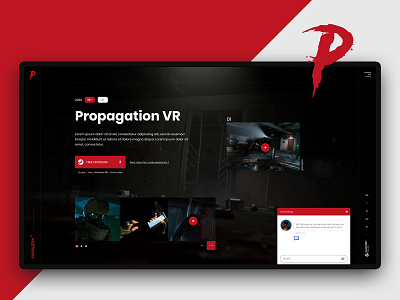 Propagation VR - VR Game webdesign Home