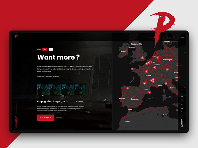 Propagation VR - VR Game webdesign map