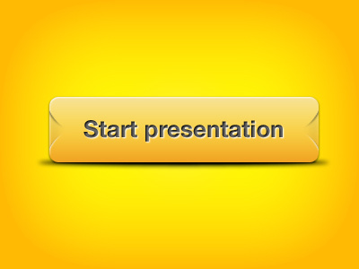 Start presentation button gradient presentation rubber soft yellow