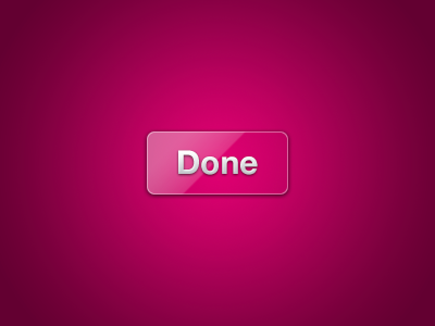 Done Button button done glass pink purple reflection ui