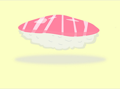 Illustration of sushi, nigiri animation branding icon illustration minimal vector web