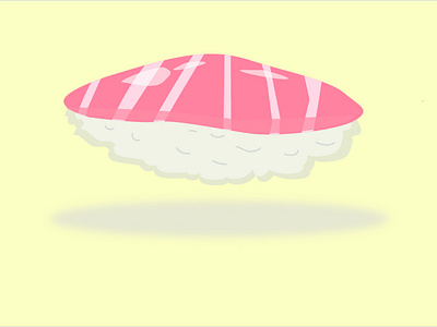 Illustration of sushi, nigiri