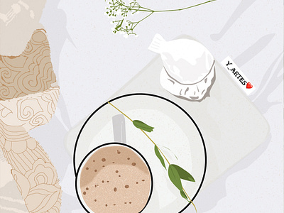 It's Coffee O'Clock! ;) beginner coffee concept design dribbble dribbbleweeklywarmup illustration morningcoffee simple