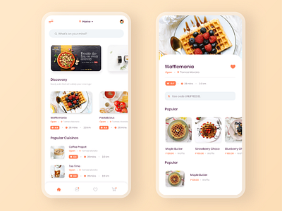 Food Delivery App concept concept design delivery app food food app food app ui food delivery food delivery app mobile mobile app mobile app design mobile design mobile ui ui