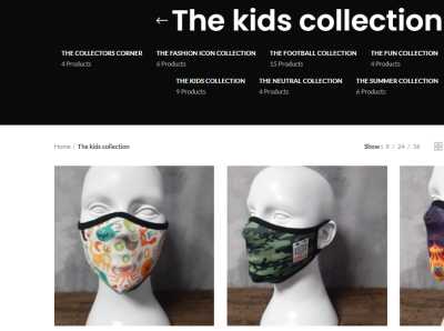The kids collection - Masksrus kids collection kids face mask kids shopping pollution prevention washable facemasks