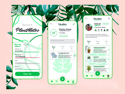 Daily UI Challenge #006 - User Profile 006 clean daily daily ui dailyuichallenge design illustraion plant ui ui design uiux uxdesign