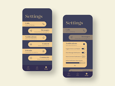 Daily UI Challenge #007 - Settings 007 app challenge clean daily daily ui dailyuichallenge minimalism minimalist mobile ui ui design uiux uxdesign