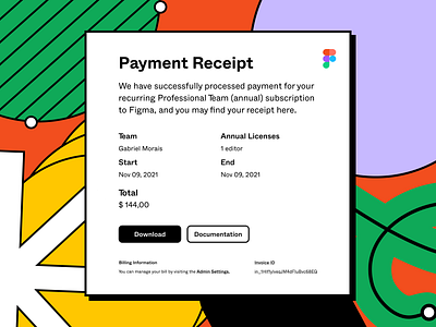 Daily UI Challenge #017 - Email Receipt